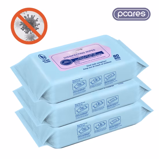 Customized Cleaning Disinfectant Antibacterial Complex Chlorine Disinfectant Wipes for Medical Equipment Made in China